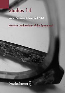 Cover_DM_Studies_Volume_14 Cover of Volume 14 of DM Studies (Material Authenticity of the Ephemeral) showing a black and white photography of a part of plastic glasse